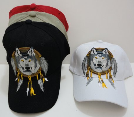 Wolf Head HAT [Hanging Feathers]