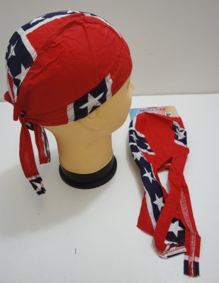 Skull Cap-Large Rebel FLAG