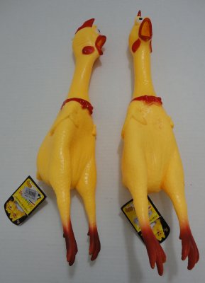 ''16'''' Rubber Chicken Squeaky TOY''