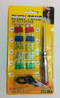 10pc AUTO Fuse with Tester