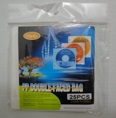 25pc Double-Faced Bag for CD/DVD