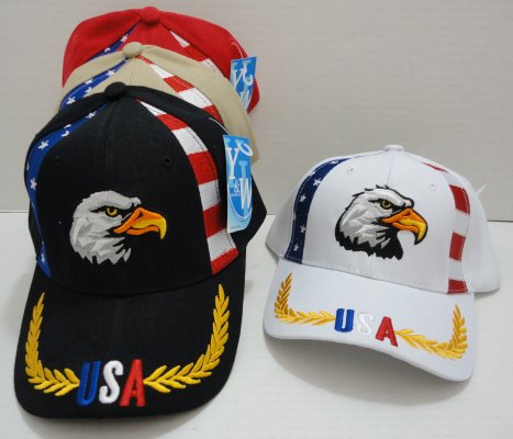 USA Eagle HAT with Flag Panel