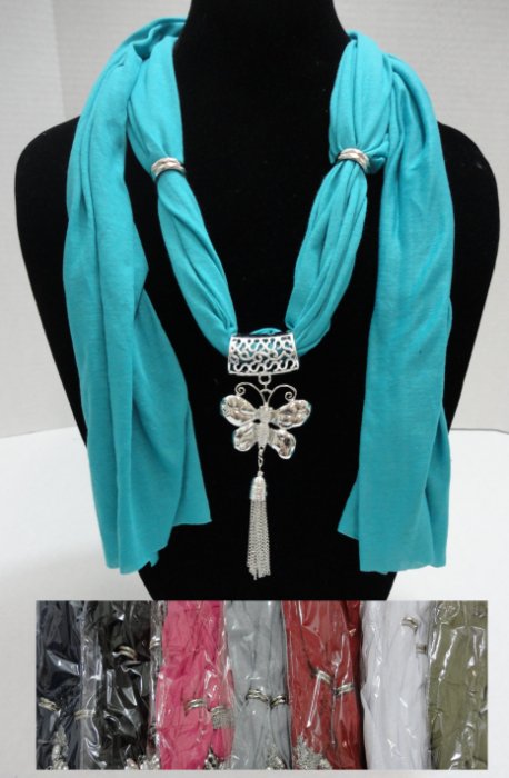 ''SCARF Necklace-Butterfly with Tassels 70''''''