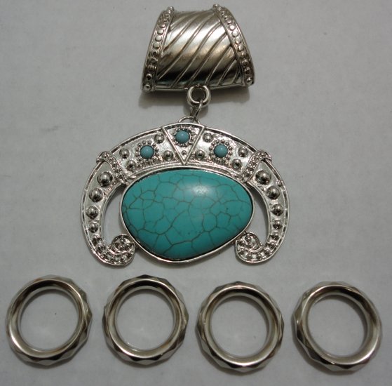 SCARF Charm: Turquoise Stone