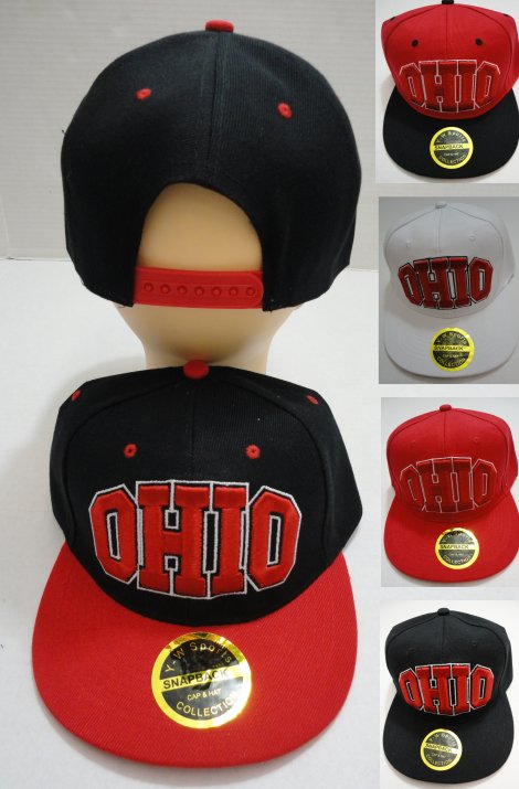 Snap-Back Flat Bill CAP [OHIO]