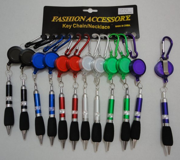 ''3.5'''' Retractable Ink PEN Key Chains''