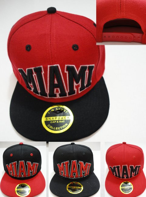 Snap Back Flat Bill HAT [Miami]