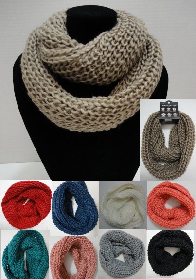 Knitted Infinity SCARF [Loose Knit]