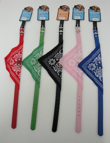 ''15'''' Small Dog Collar with BANDANA''