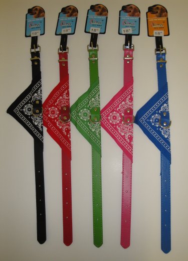 ''17'''' Medium DOG Collar with Bandana''