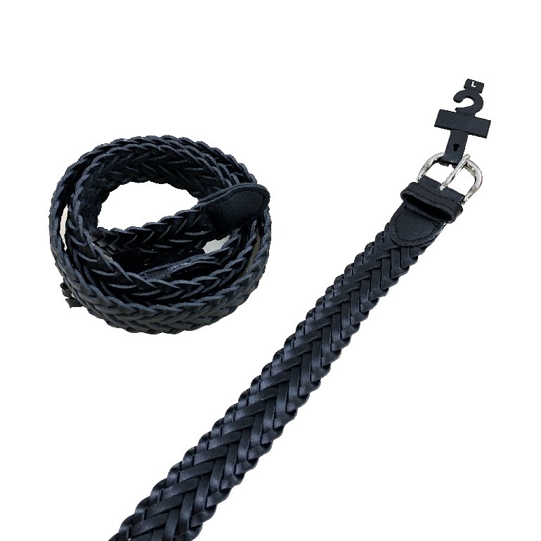 BELT--Braided Black (All Sizes)