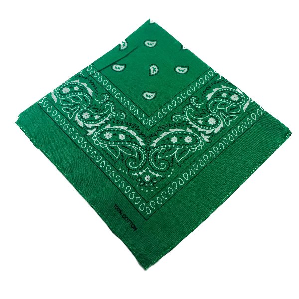 BANDANA-Emerald Green Paisley