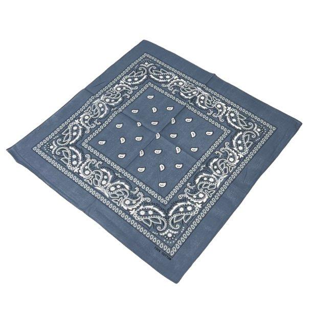 BANDANA- Dark Gray Paisley