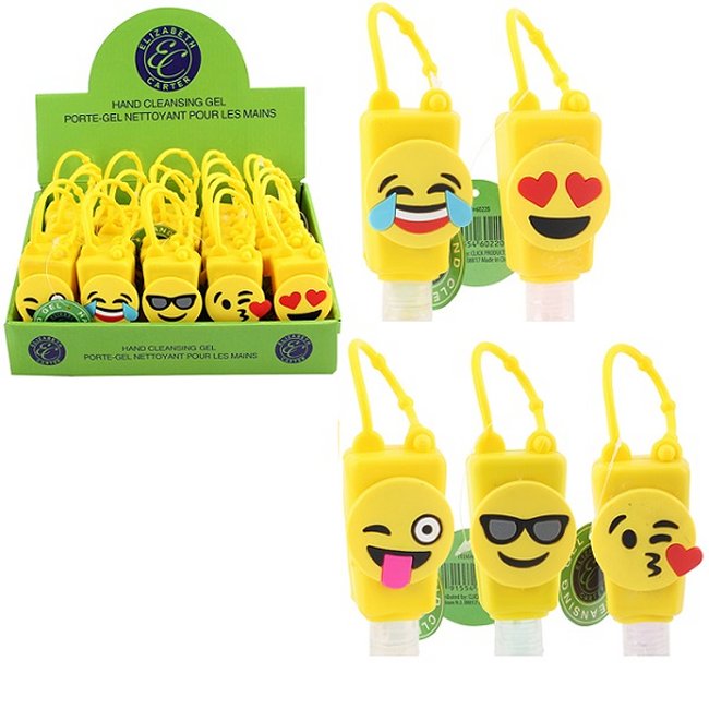 1oz Hand Sanitizer with Holder [Emojis]