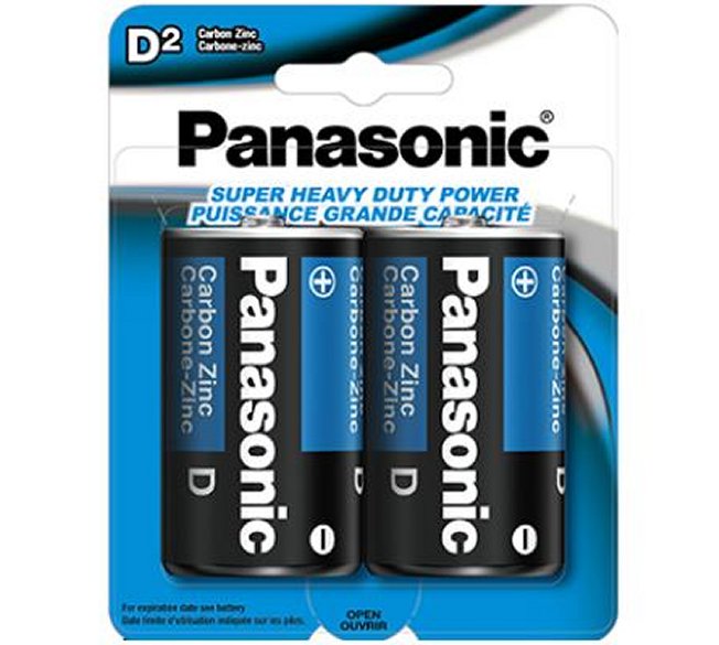 2pk Panasonic D BATTERIES