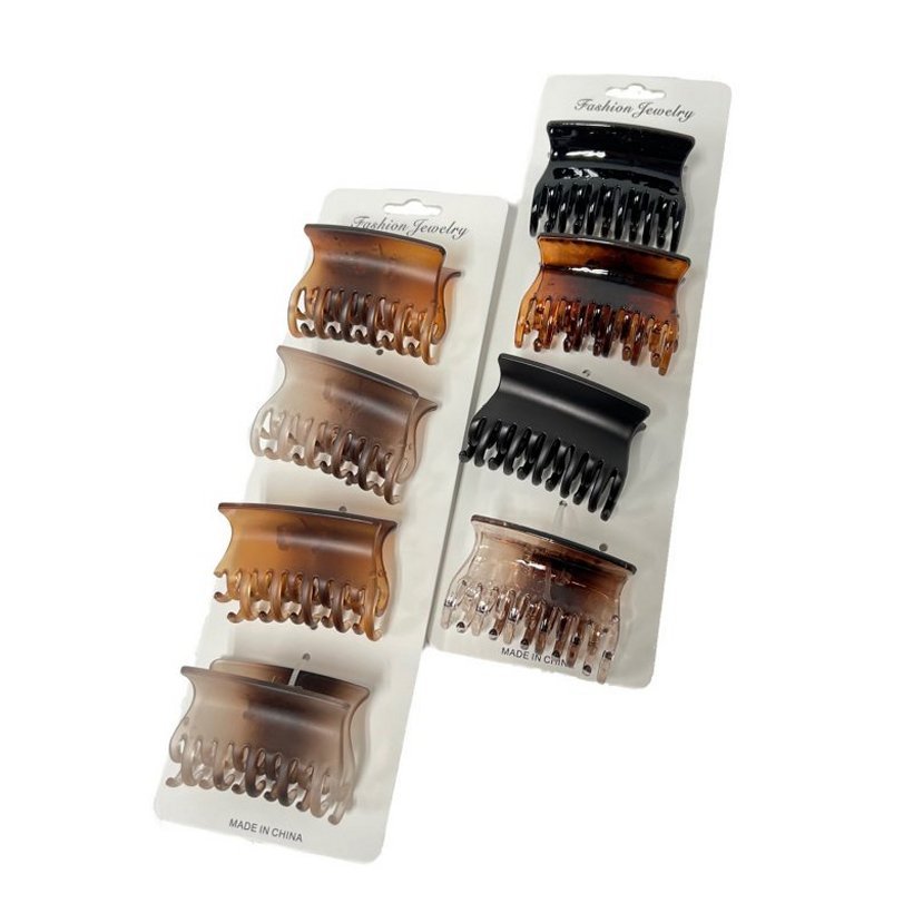 ''4pc 2.5'''' Claw Clip [BROWN/Black]''