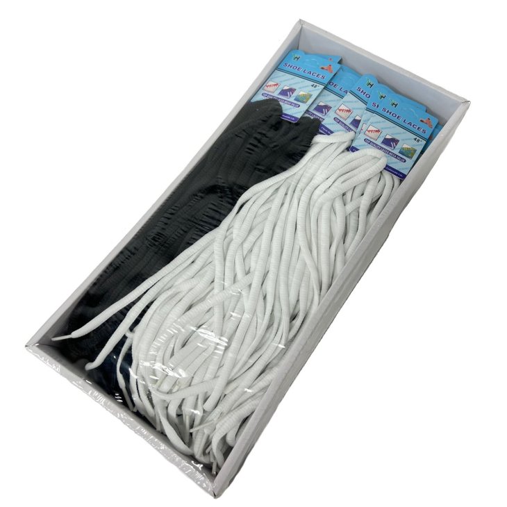 ''48'''' Round SHOE Laces [Black & White]''