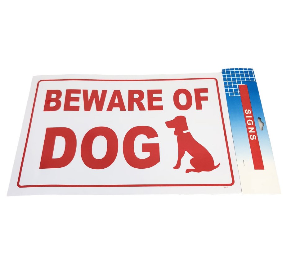 ''11.8''''x7.9'''' Sign [BEWARE OF DOG]''