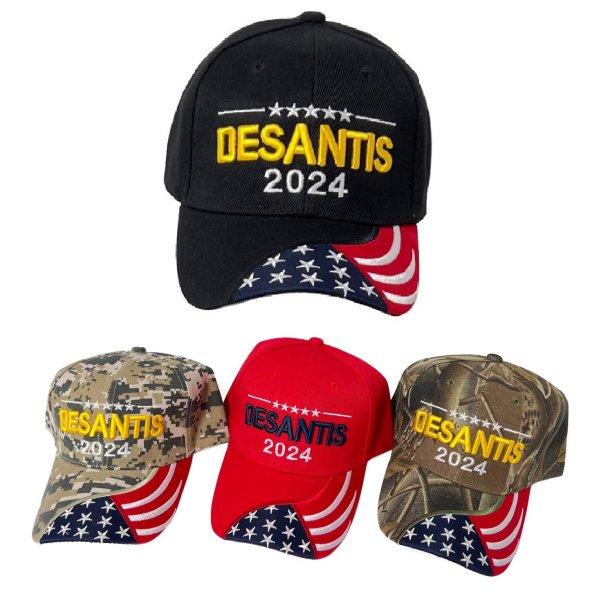 DESANTIS 2024 HAT [Flag Bill]