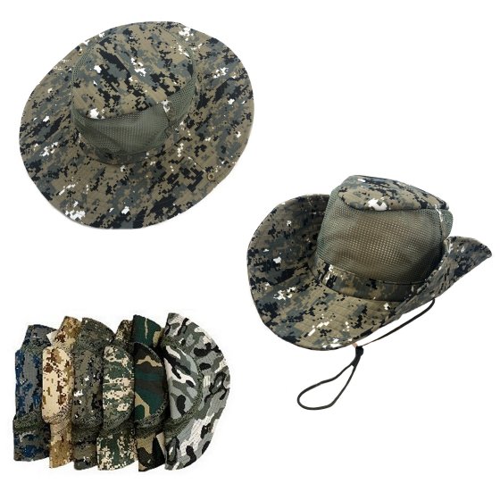Assorted Camo Mesh Boonie HAT