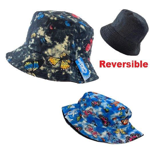 Bucket HAT [Tie-Dye Butterflies]