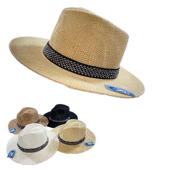 Summer Mesh Cowboy HAT [Black& White HAT Band]