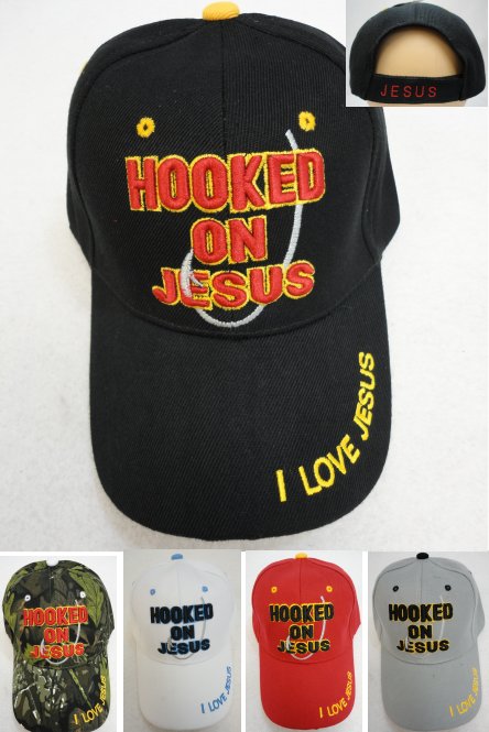 Hooked on Jesus BALL CAP