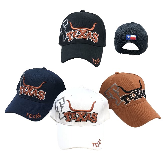 ''TEXAS Ball Cap [Horns/Shadow ''''T'''']''