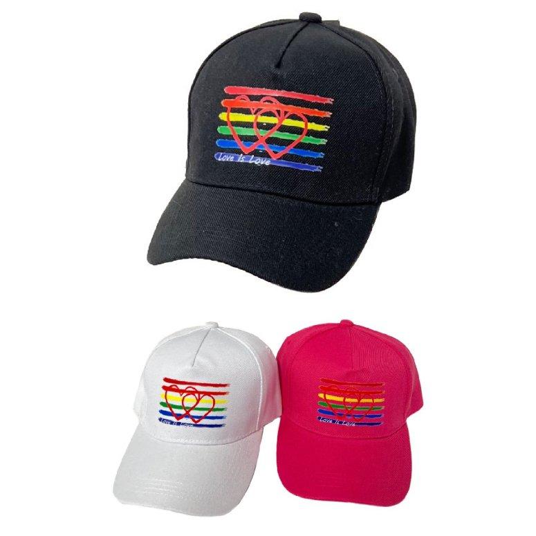 Pride HAT [Love is Love/Double Heart/Rainbow] Screen Print