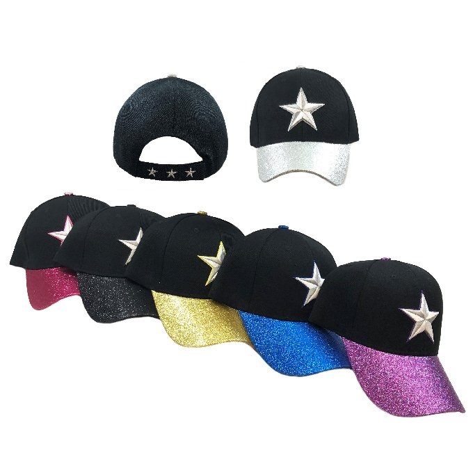 **Star** BALL CAP with Glitter Bill