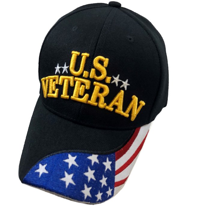 **US VETERAN** Ball CAP [Flag Bill]