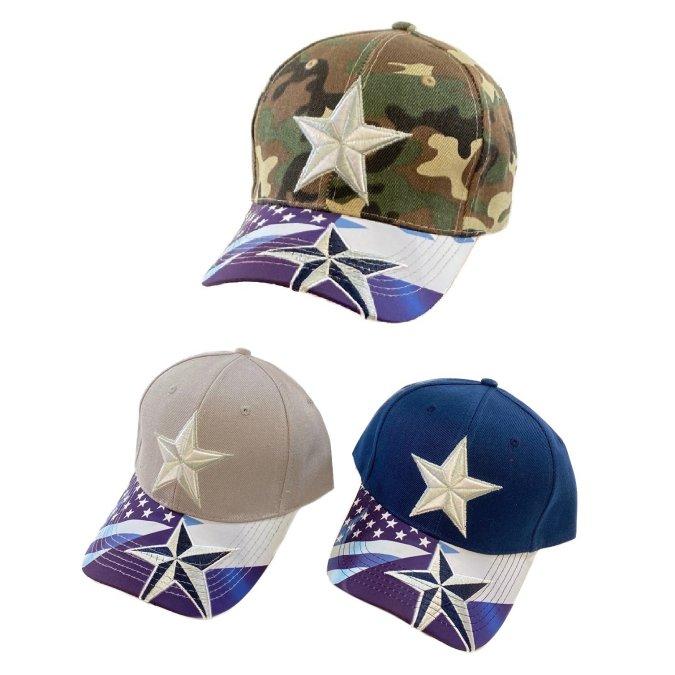 EmbroidErEd STAR HAt [SublimAtion FlAg & STAR Bill]