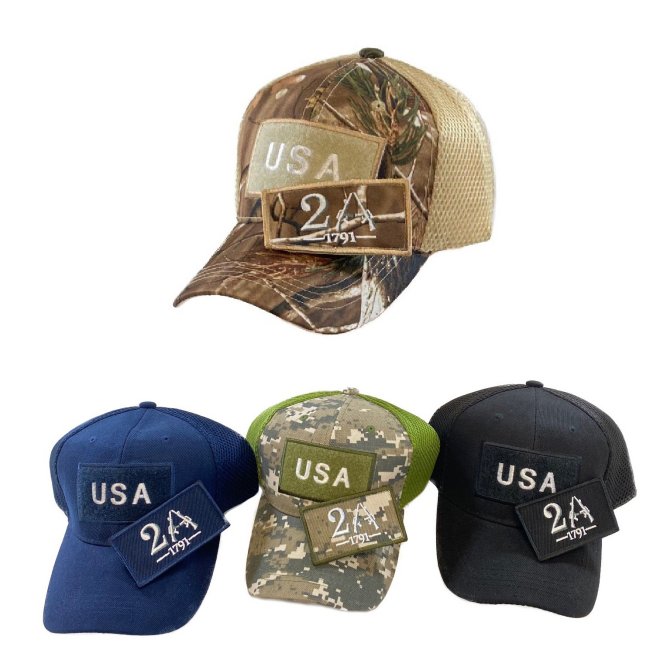 Detachable Patch HAT/2nd Amendment [USA] Soft Mesh Back