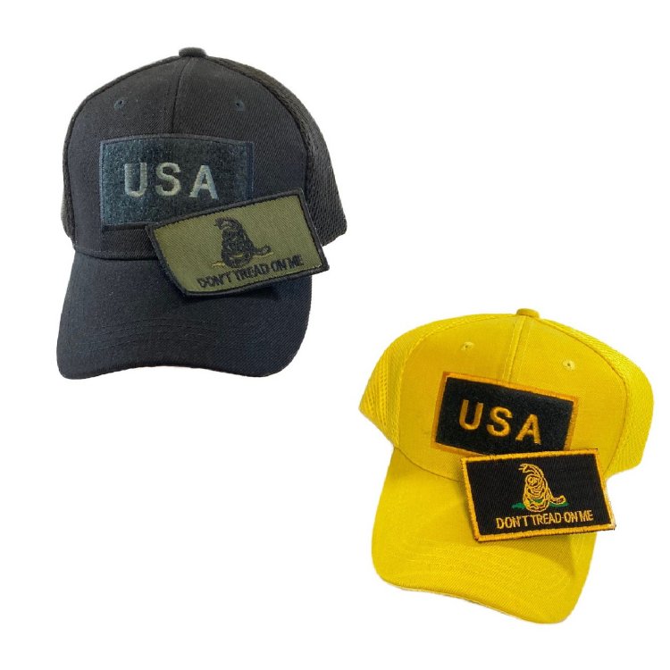 Detachable Patch HAT/DON'T TREAD ON ME [USA] Soft Mesh Back
