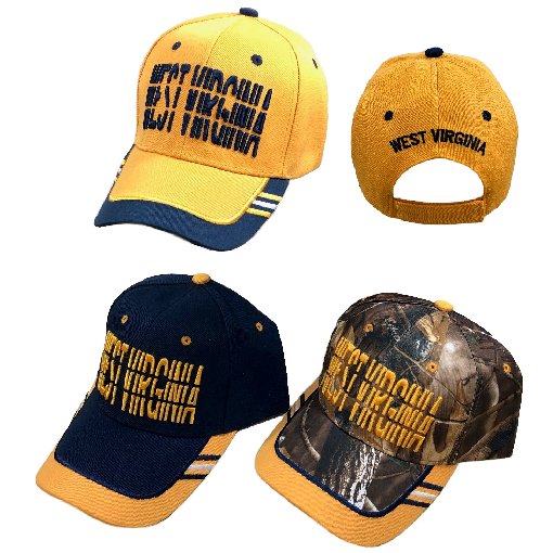 WEST VIRGINIA HAT [Window Shade Font]