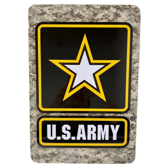 ''11.75''''x8'''' Metal Sign- Licensed US Army Star''