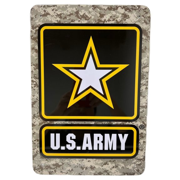 ''11.75''''x8'''' Metal Sign- LICENSED US Army Star''