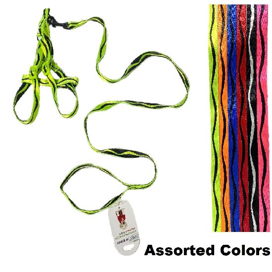 ''Neon 48'''' Leash & Harness Set [Small/Medium]''