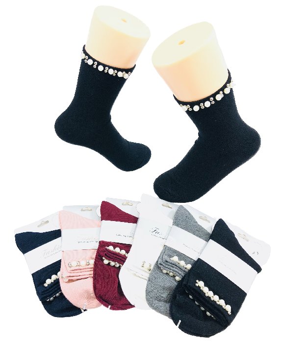 Ladies Fashion Socks [Pearls & BEADS]