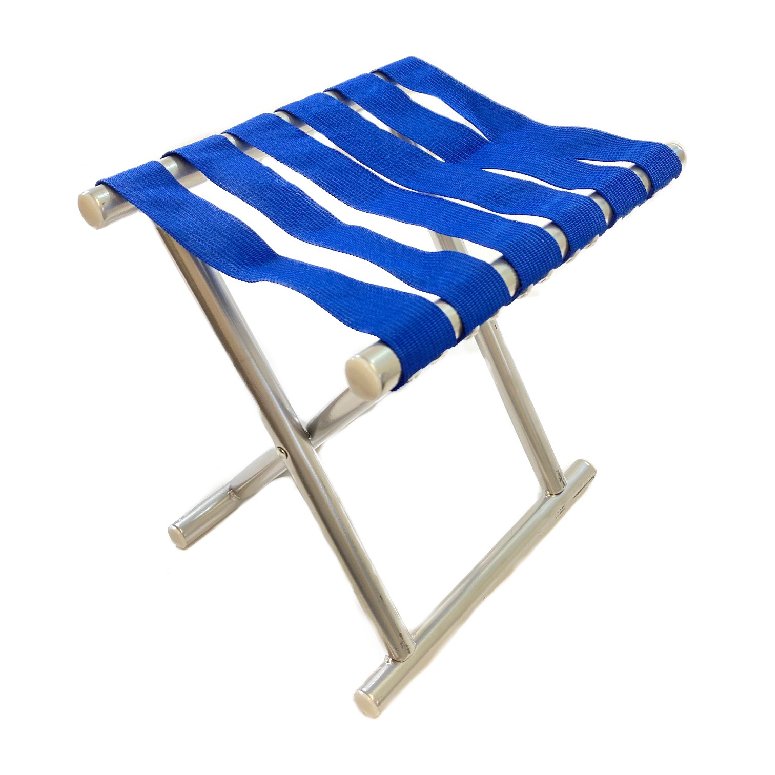 ''Folding Camping Stool with Canvas Seat 12.5''''''