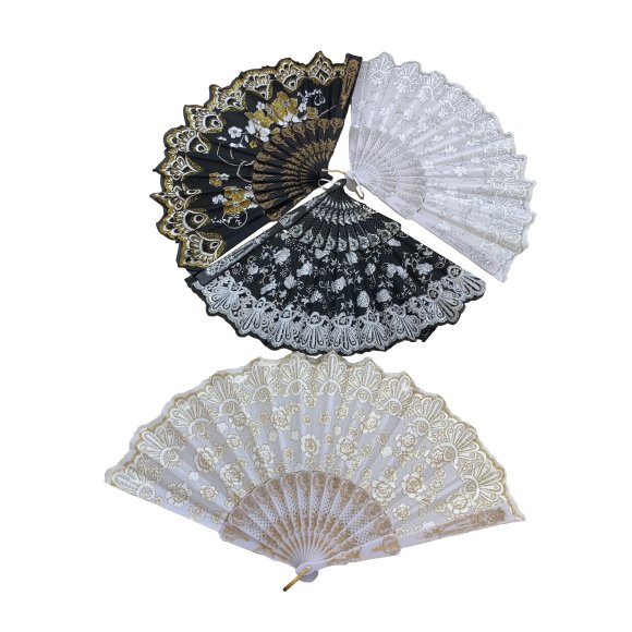 Folding Fan [GOLD/Silver Sparkle]