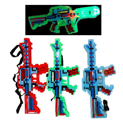 ''15'''' Light & Sound Pixelated TOY Gun''