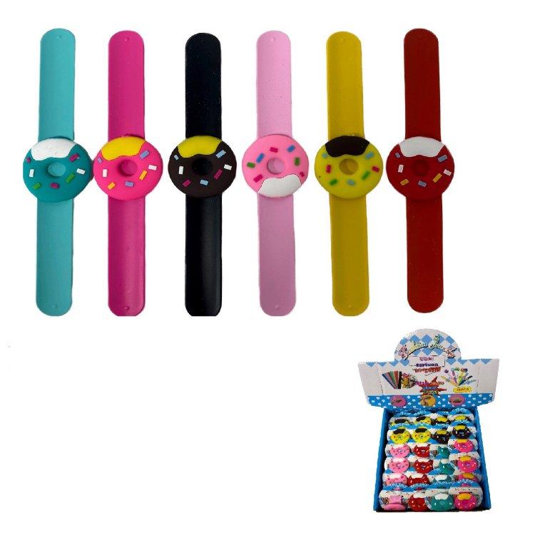 ''8.3'''' Silicone Snap BAND BRACELET [Donuts]''