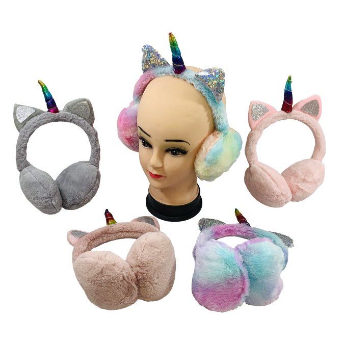 Child's Plush Earmuffs [UNICORNs]