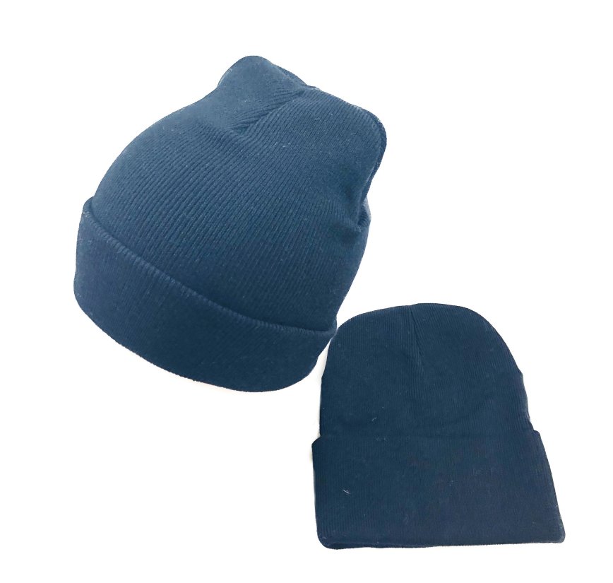 Knitted Cuffed Hat [BLACK Only]
