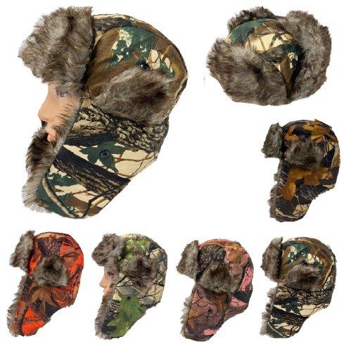 Aviator HAT with Fur Trim [Hardwood Camo]