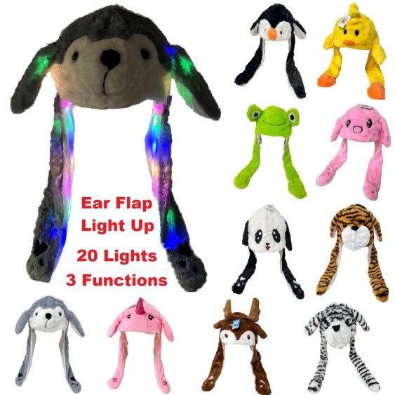 Plush HAT with Flapping Motion and 20 LED Lights [Assorted]