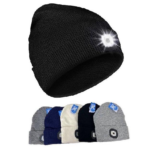 Light-Up USB Knitted Cuffed HAT