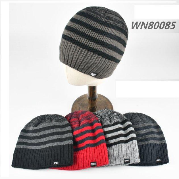 Plush-Lined Knit BEANIE [Variegated/Striped/Solid Combo]