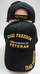 Iraqi Freedom Veteran Hat [Black Only] - Black Only